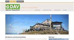 Desktop Screenshot of hochrieshuette.de